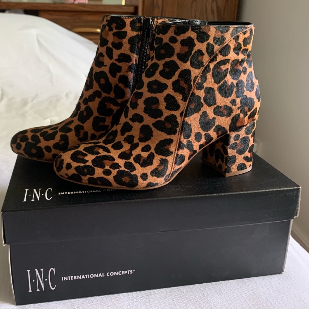 cheetah ankle boots